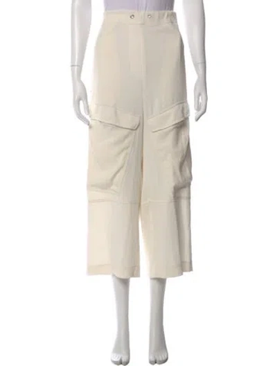 Pre-owned Paris Georgia Wide Leg Pants In Neutral