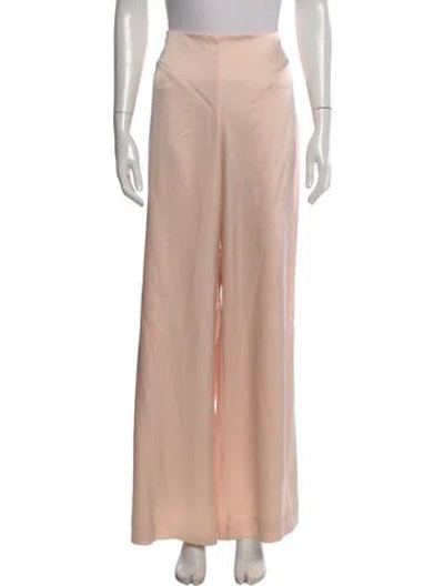 Pre-owned Paris Georgia Wide Leg Pants In Pink