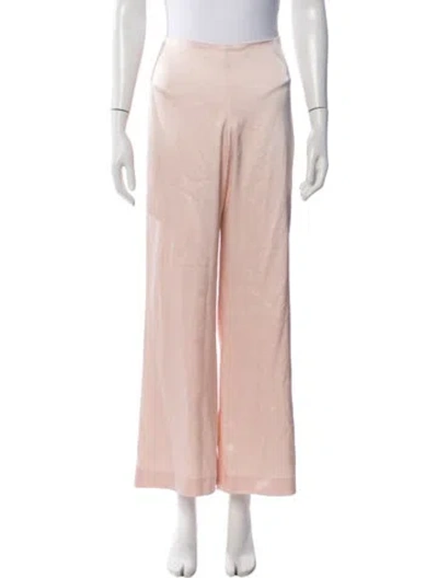 Pre-owned Paris Georgia Wide Leg Pants In Pink