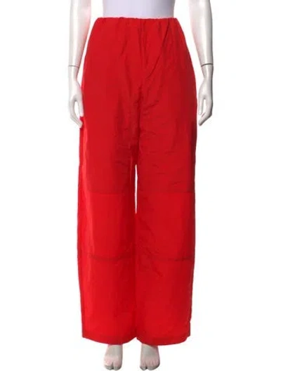 Pre-owned Paris Georgia Wide Leg Pants W/ Tags In Red