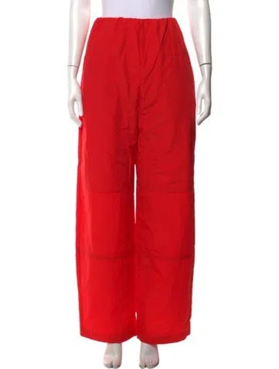 Pre-owned Paris Georgia Wide Leg Pants W/ Tags In Red