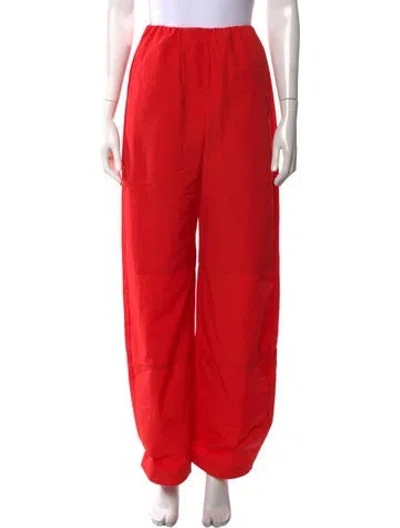 Pre-owned Paris Georgia Wide Leg Pants W/ Tags In Red