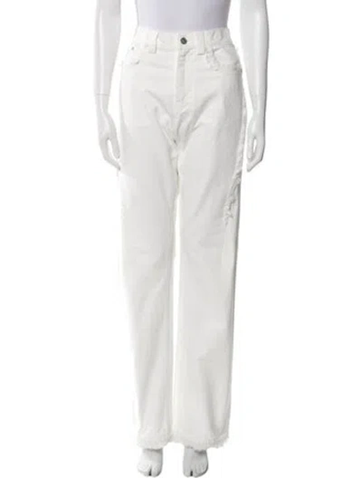 Pre-owned Paris Georgia Wide Leg Pants W/ Tags In White