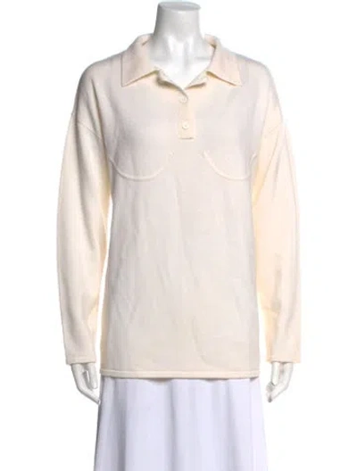 Pre-owned Paris Georgia Wool Sweater In Neutral