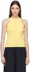 Paris Georgia Yellow Mia Tank Top In Pastel Yellow