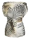 Paris Georgia Lliquid Printed Top In Neutrals