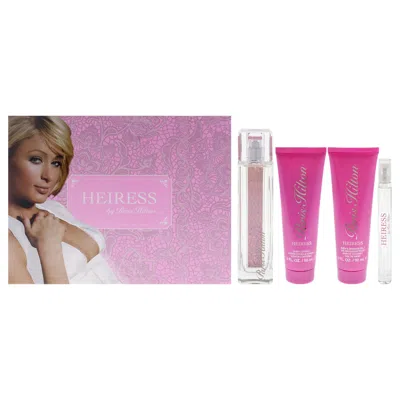 Paris Hilton Heiress By  For Women - 4 Pc Gift Set 3.4oz Edp Spray, 0.34oz Edp Spray, 3oz Body Lotion In Multi
