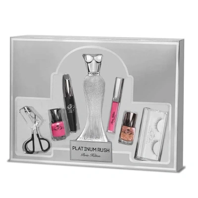 Paris Hilton Ladies Platinum Rush Gift Set Fragrances 608940581131 In Red   / Green / Platinum