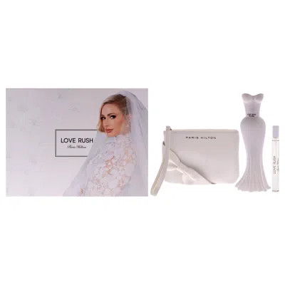 Paris Hilton Love Rush By  For Women - 3 Pc Gift Set 3.4oz Edp Spray, 0.33oz Edp Spray (mini), Wristl In Multi
