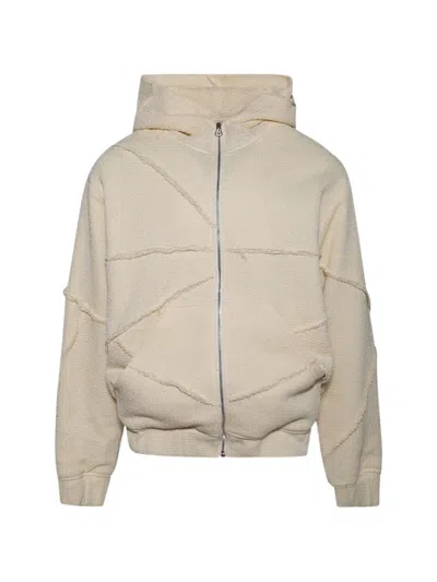 Paris Laundry Marina Frayed Hoodie In Neutral