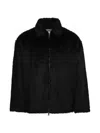 Paris Laundry Oversized Zip-up Jacket In Black