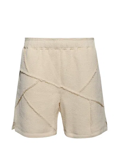 Paris Laundry Panelled Shorts In Nude