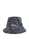 Paris Laundry Patchwork Boro Bucket Hat In Pink