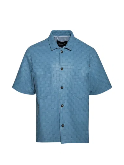 Paris Laundry Shoji Nappa Bowery Shirt In Blue