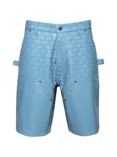 Paris Laundry Shoji Nappa Bowery Shorts In Blue
