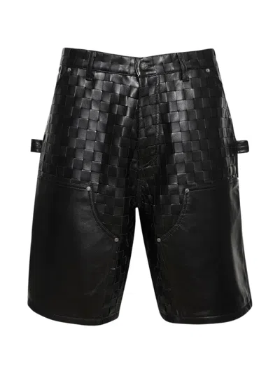 Paris Laundry Woven Nappa Shorts In Black