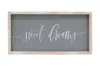 Paris Loft Sweet Dreams Rustic Wooden Wall Sign Plaque In Grey