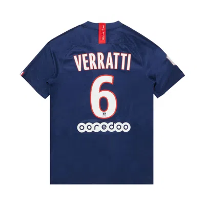 Pre-owned Paris Saint-germain Verratti #6 Home Stadium Jersey 'navy' | Blue | Men's Size S