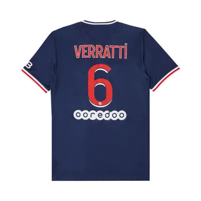 Pre-owned Paris Saint-germain Verratti #6 Home Stadium Jersey 'navy/red' | Blue | Men's Size S