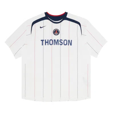 Pre-owned Paris Saint-germain Vintage  Away Stadium Jersey 'white' | Men's Size M