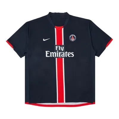 Pre-owned Paris Saint-germain Vintage  Home Stadium Jersey 'navy/red' In Blue