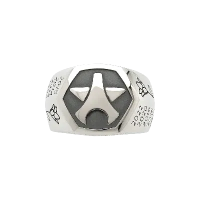 Pre-owned Paris Saint-germain X Dfly Collector Ring For The Champion 10th Title 'silver'