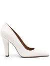 Paris Texas Pumps In Off-white Leather In White