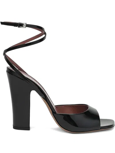 Paris Texas 100mm Lara Heeled Sandals In Black