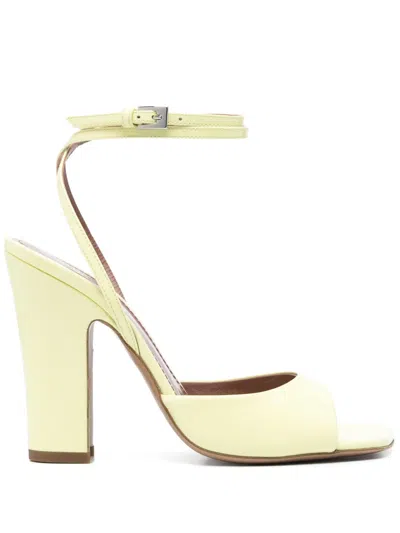 Paris Texas 100mm Lara Sandals In Yellow