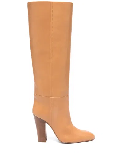 Paris Texas 100mm Lavinia Boots In Brown