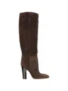 Paris Texas 100mm Lavinia Suede Pointed-toe Knee-high Boots
