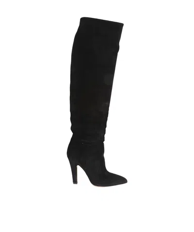 Paris Texas 100mm Leather Boots In Black