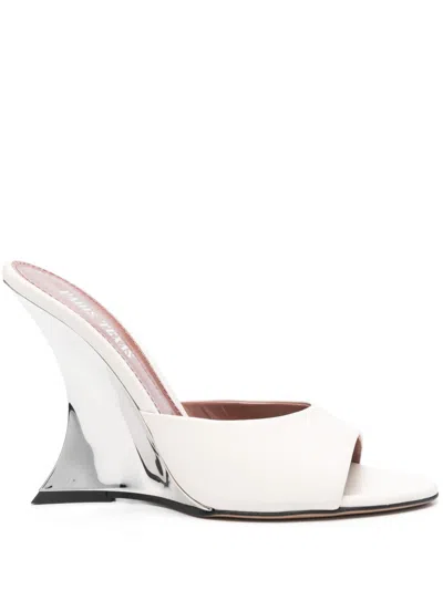 Paris Texas 105 Nina Mules In White