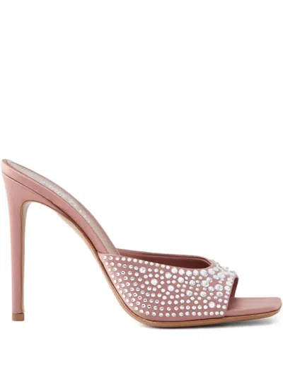 Paris Texas 105mm Holly Crystal-embellished Sandals In Pink