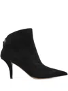 Paris Texas 105mm Jessica Pointed-toe Suede Ankle Boots In Black
