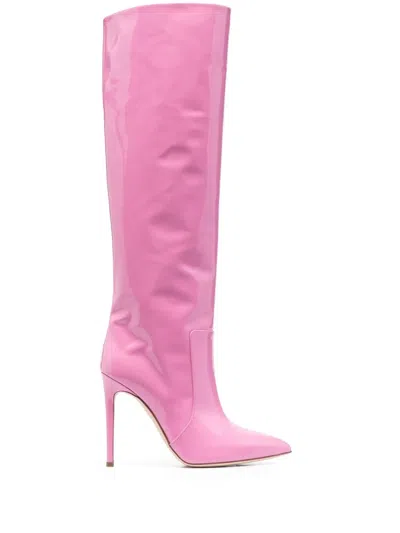 Paris Texas 105mm Knee-length Boots In Pink