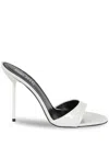 Paris Texas Womens  Lidia Mule 70 Leather Heeled Sandals In 白色