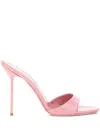Paris Texas Shiny Lidia Sandals Rounded Toe In Pink