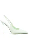 Paris Texas 105mm Lidia Slingback Pumps In Green