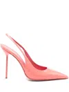 Paris Texas Lidia Slingback Pumps In Rose-pink Patent Leather In Pink