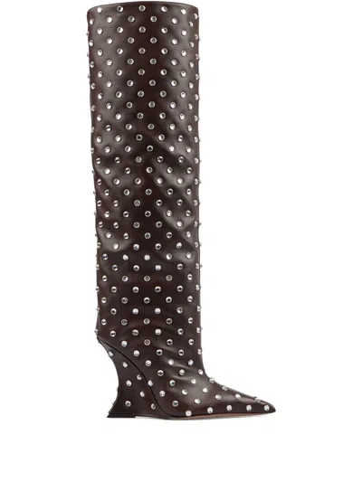 Paris Texas 105mm Nina Boots In Brown