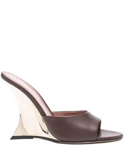 Paris Texas 105mm Nina Mules In Brown