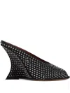 Paris Texas 105mm Nina Stud-embellishment Sandals In Black