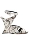 Paris Texas 110mm Laila Sandals In Animal Print
