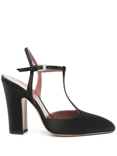 Paris Texas 110mm Satin Pumps In Black