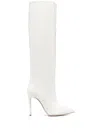 Paris Texas 110mm Stiletto Leather Boots In Weiss