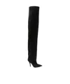 Paris Texas 110mm Suede Boots In Black