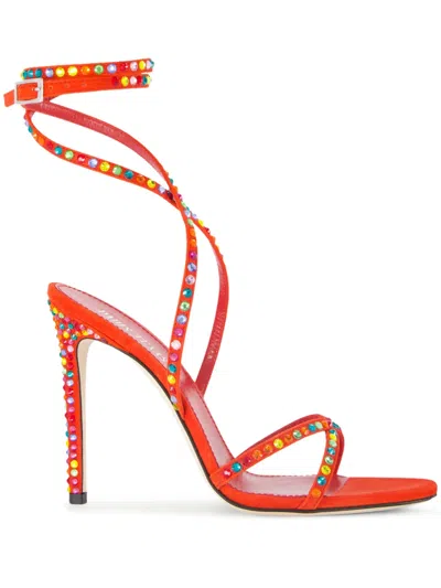 Paris Texas 115mm Holly Zoe Sandals In Red