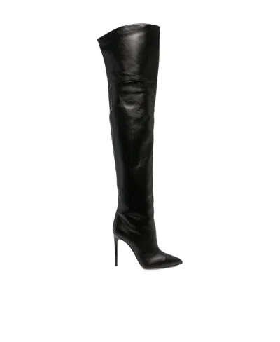 Paris Texas 115mm Over The Knee Boots In Black