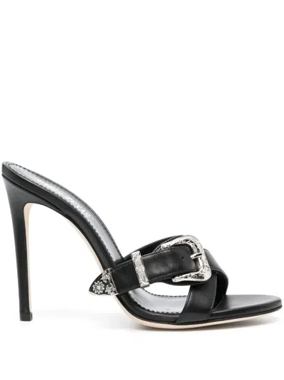 Paris Texas 115mm Regina Sandals In Black